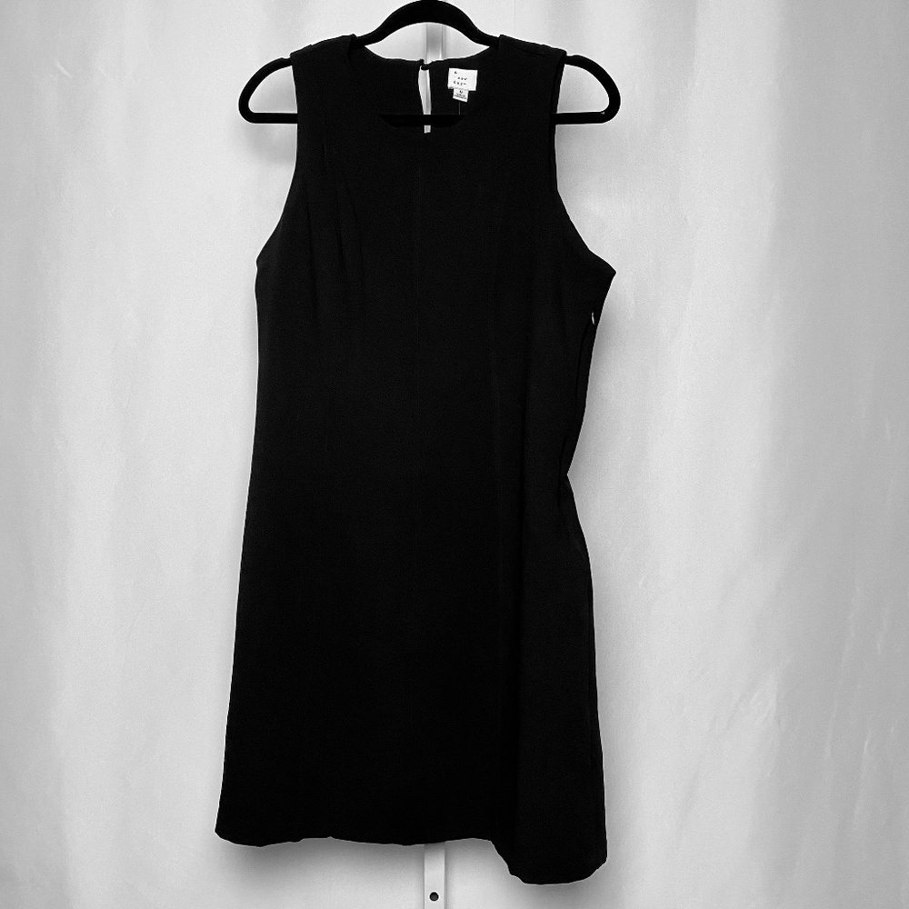 NWT A New Day Womenʻs Sleeveless Black A-Line Dress Size 12